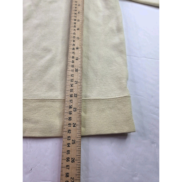 Orvis Mock Neck 1/4 Zip Sweater Pale Yellow Women's Size Medium - Picture 5 of 6